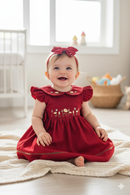 Vestido Bordado Vermelho