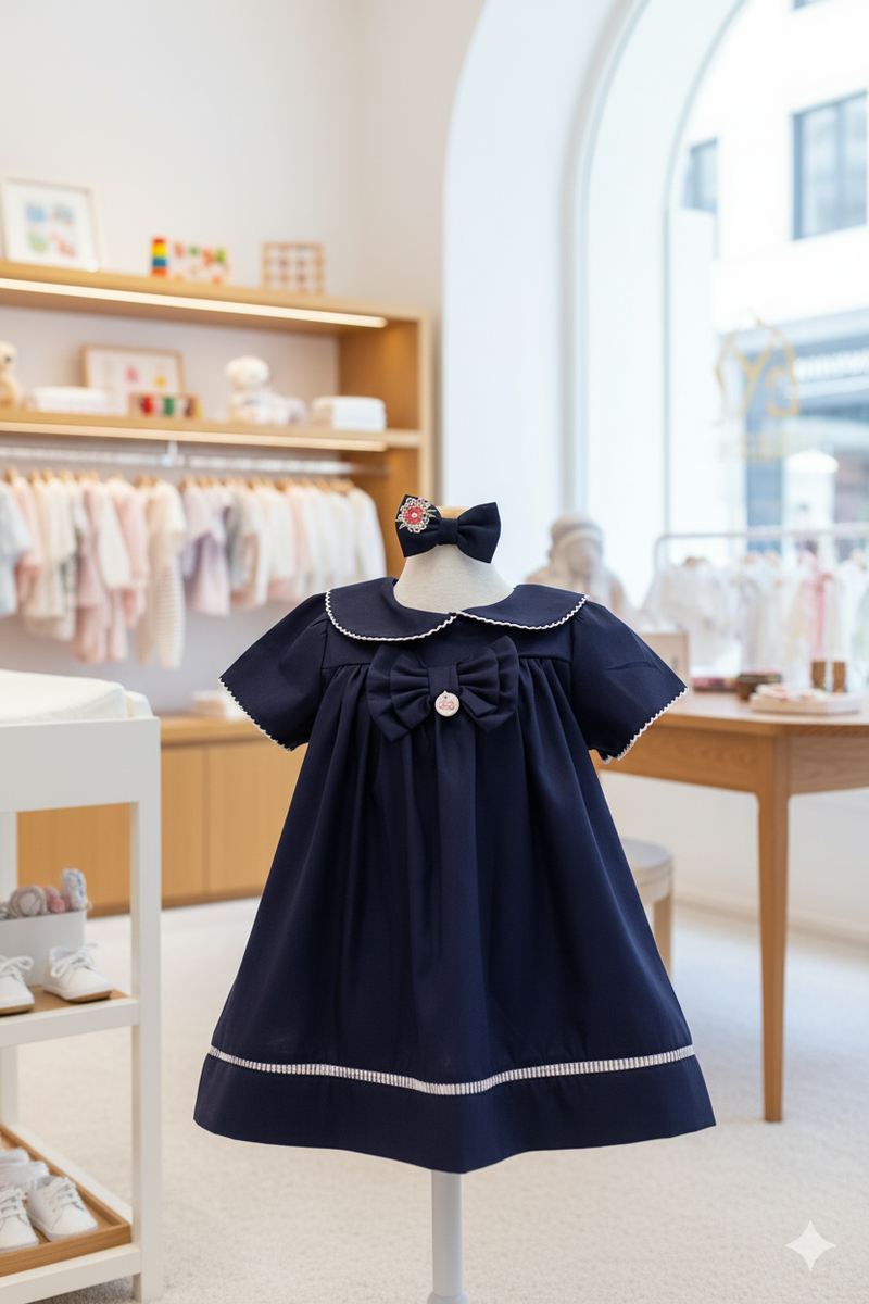 Vestido Encanto Azul Marinho