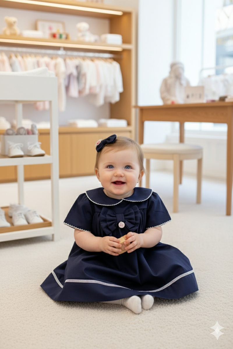 Vestido Encanto Azul Marinho