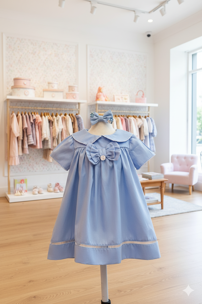 Vestido Encanto Azul bebe