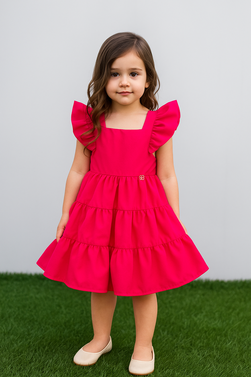 Vestido vermelho bebê