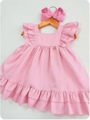 Vestido Luxo Rosa Bebê