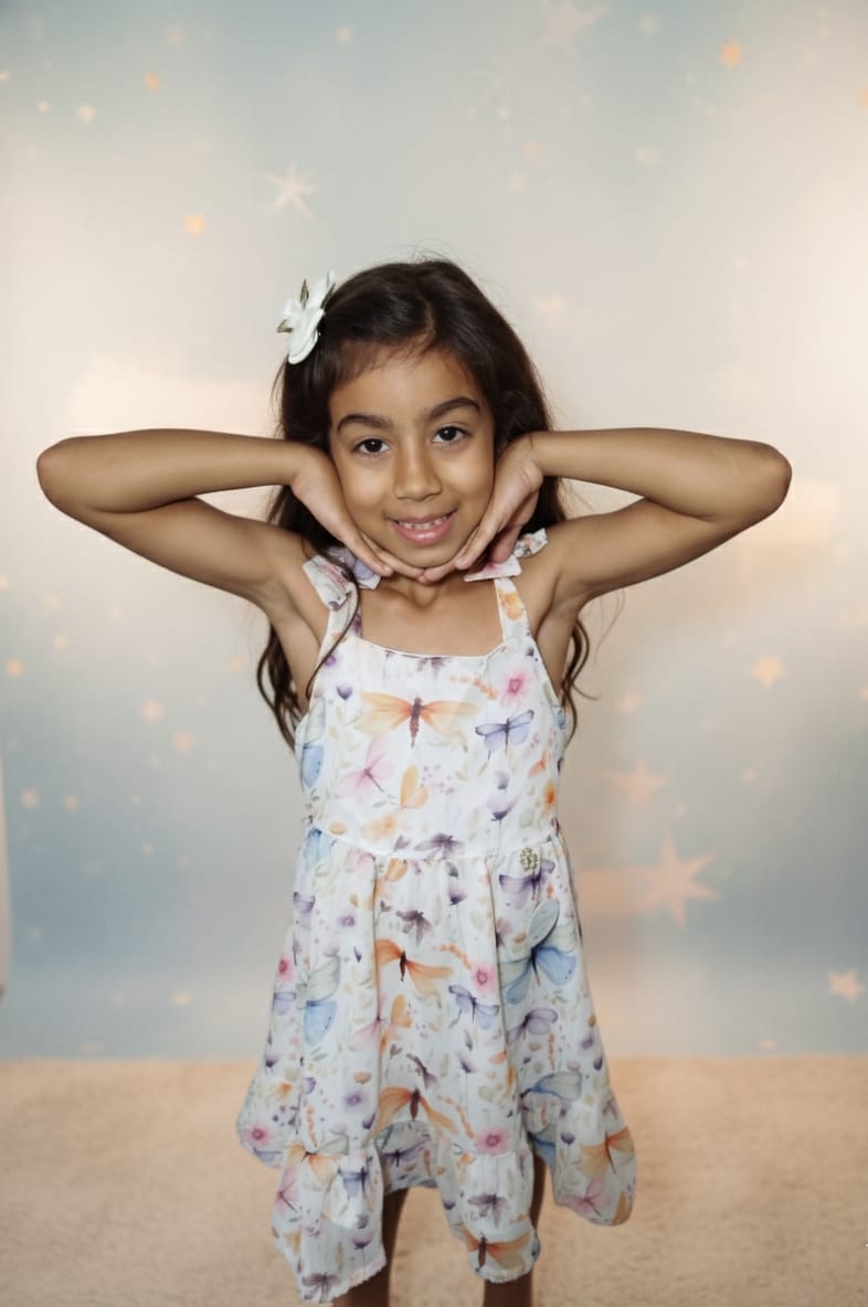 Vestido Borboletas com Amarração