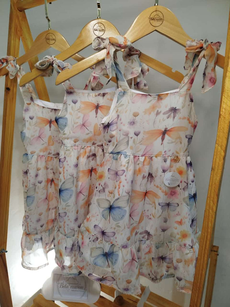 Vestido Borboletas com Amarração