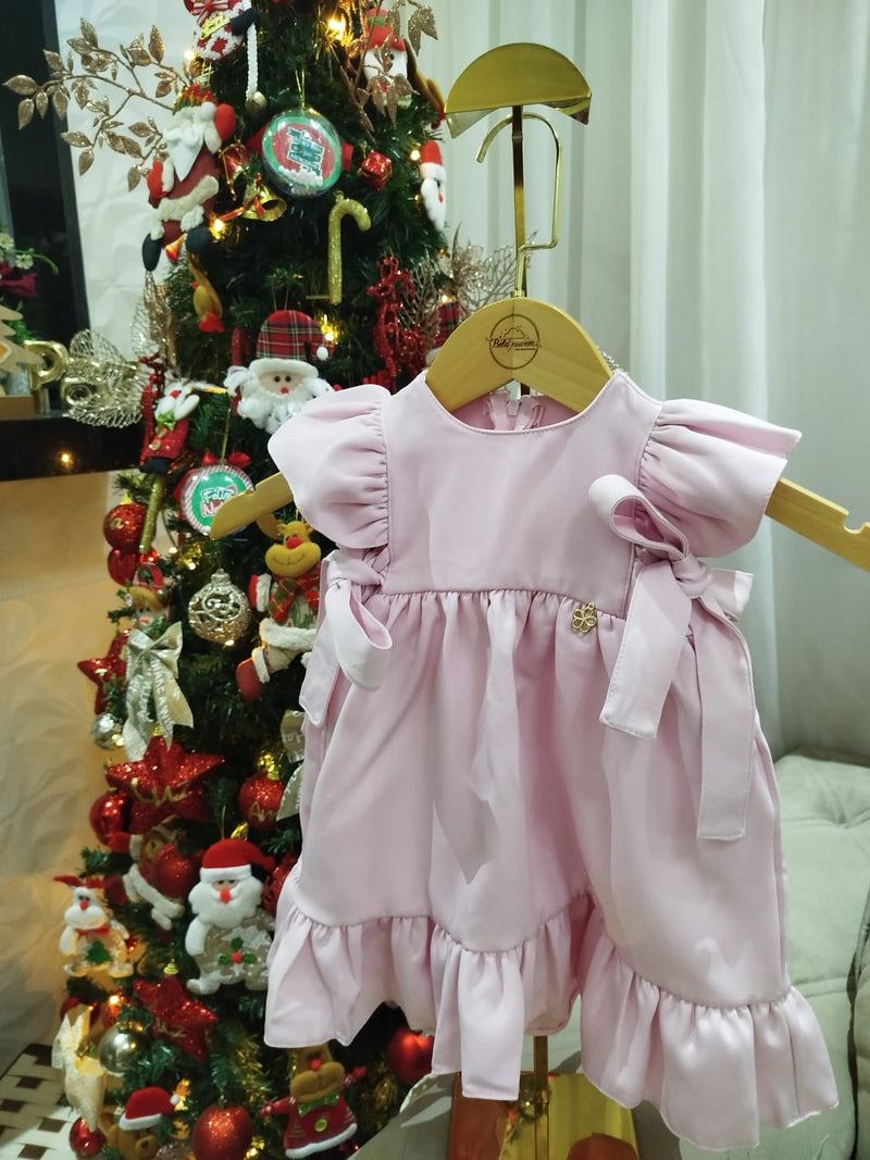 Vestido Isabela Rosa Bebê